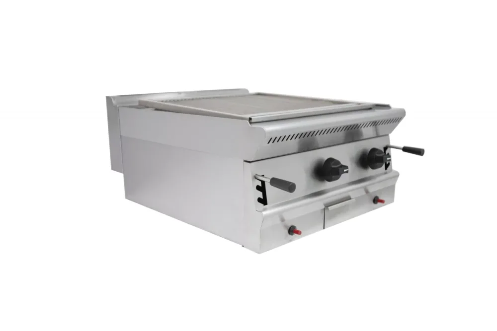 Parry Grill PGC6 counter top gas grill lava rock included 60cm. - islandcatering