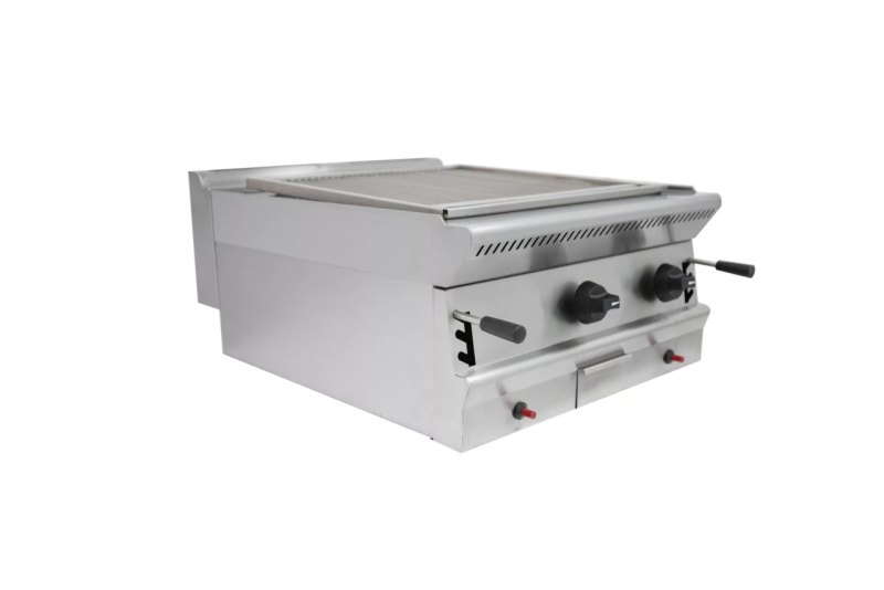 Parry Grill PGC6 counter top gas grill lava rock included 60cm. - islandcatering