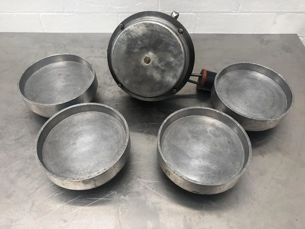 John Hunt 8 station pie machine large open tart die with 4 bases