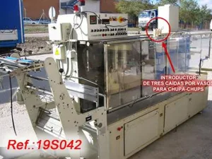 LLENADORA CERRADORA DE SOBRES "SERPACK-20" DÚPLEX CON CABEZAL PARA CHUPA-CHUPS