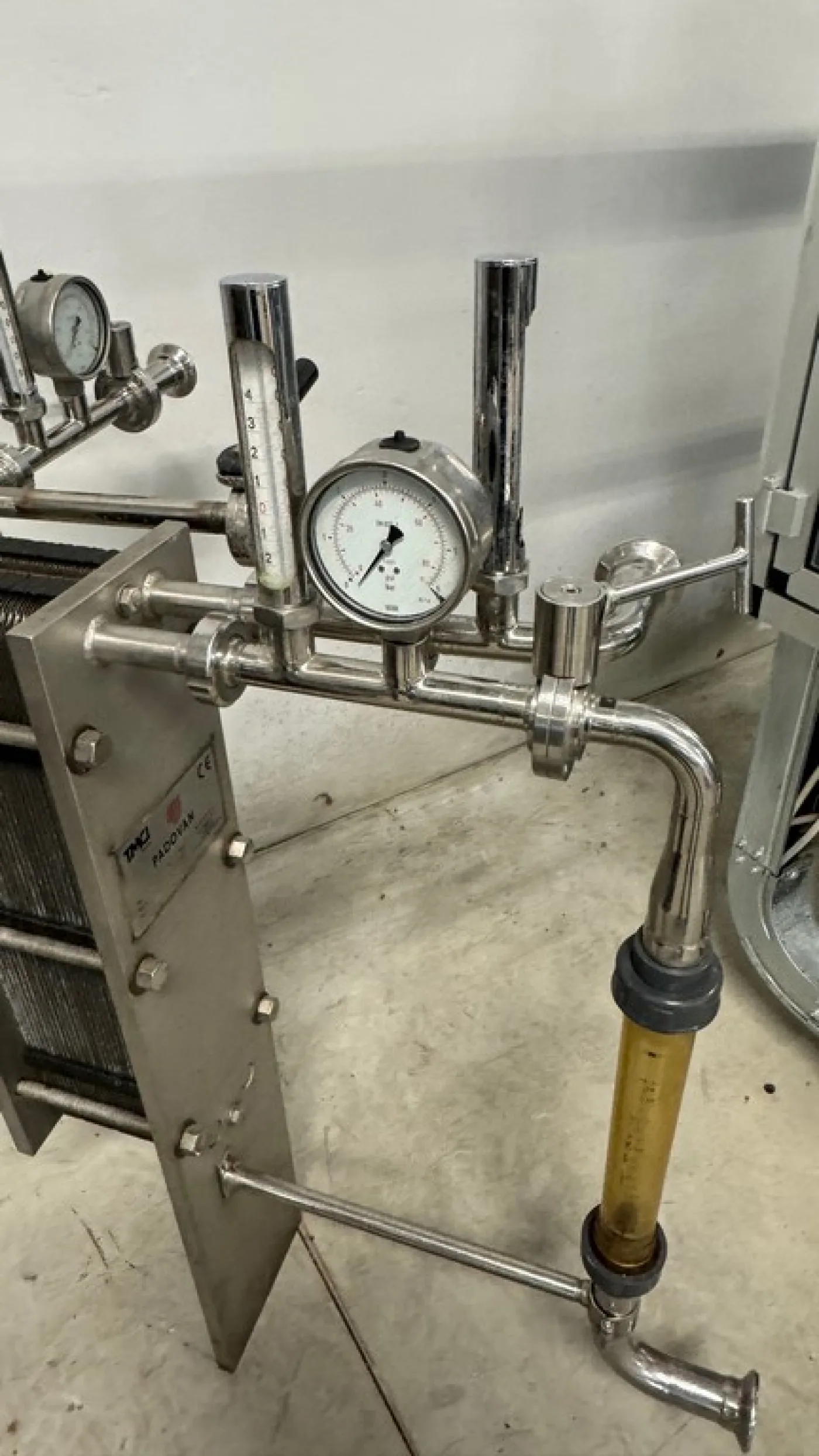 PLATES EXCHANGER FOR COOLING/HEATING, FIRM PADOVAN, ENTIRELY IN STAINLESS STEEL, WITH 55 PLATES, SECOND-HAND MACHINE - 7