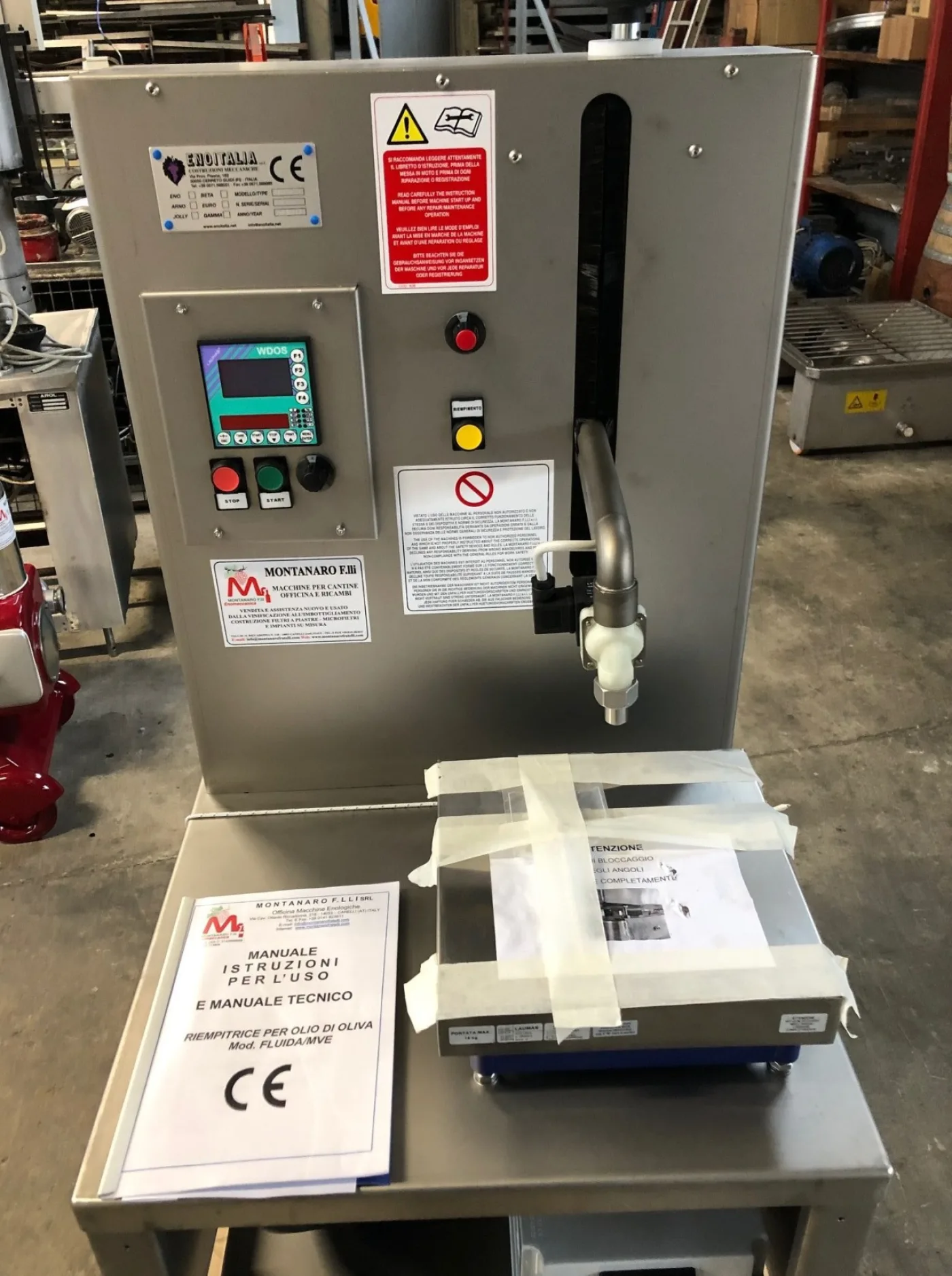 ELECTRONIC WEIGHT FILLER FOR OLIVE OIL AND DENSE FOOD LIQUIDS FLUIDA MVE - 5