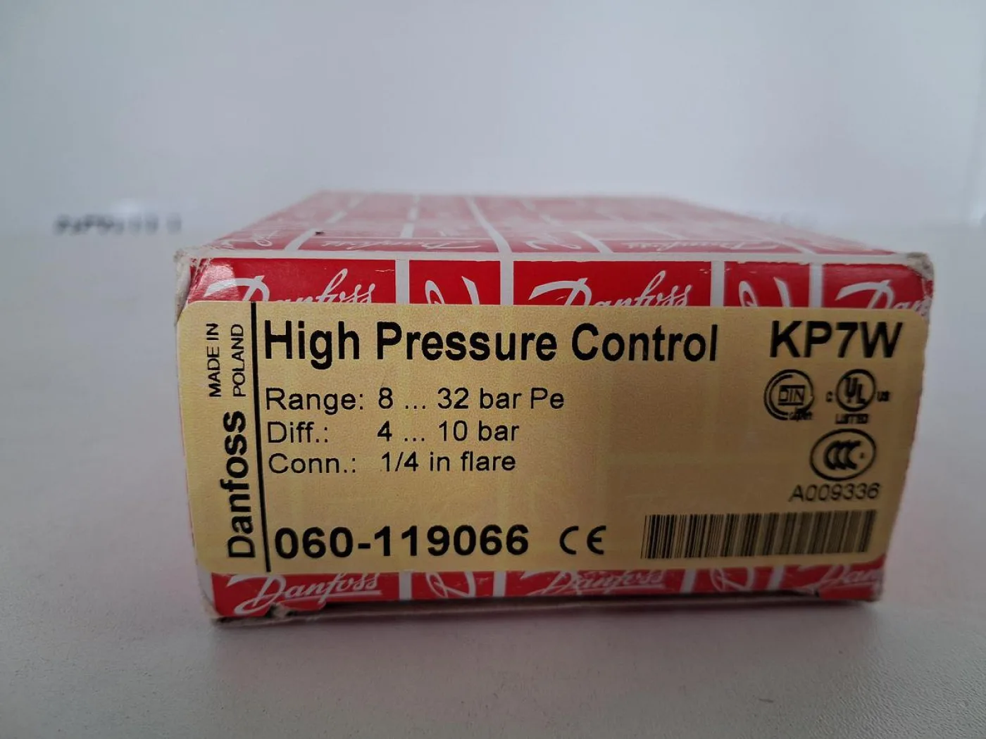 Danfoss KP7S High Pressure Control Pressure Switch - 7