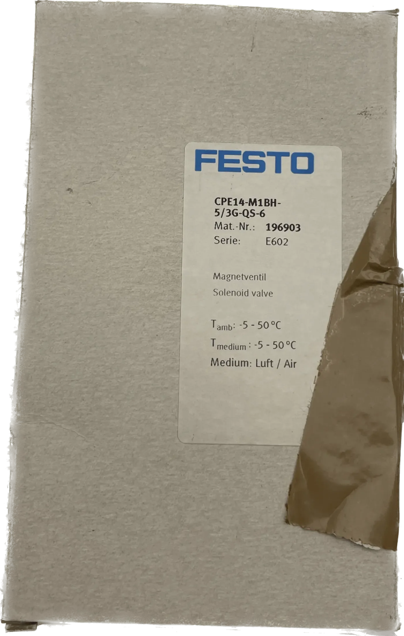 Festo Magnetventil CPE14-M1BH-5/3G-QS-6 - 1