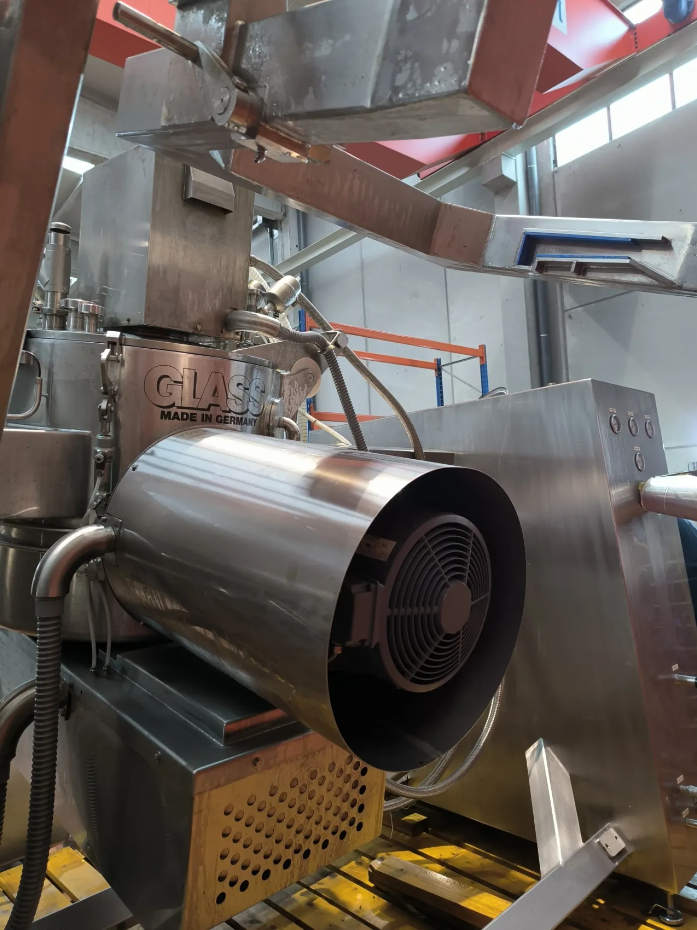 STAINLESS STEEL GRANULATOR MIXER 300 LITRES GLASS VAS 300 WITH STIRRER, JACKET AND ELECTRIC FRAMES - 2