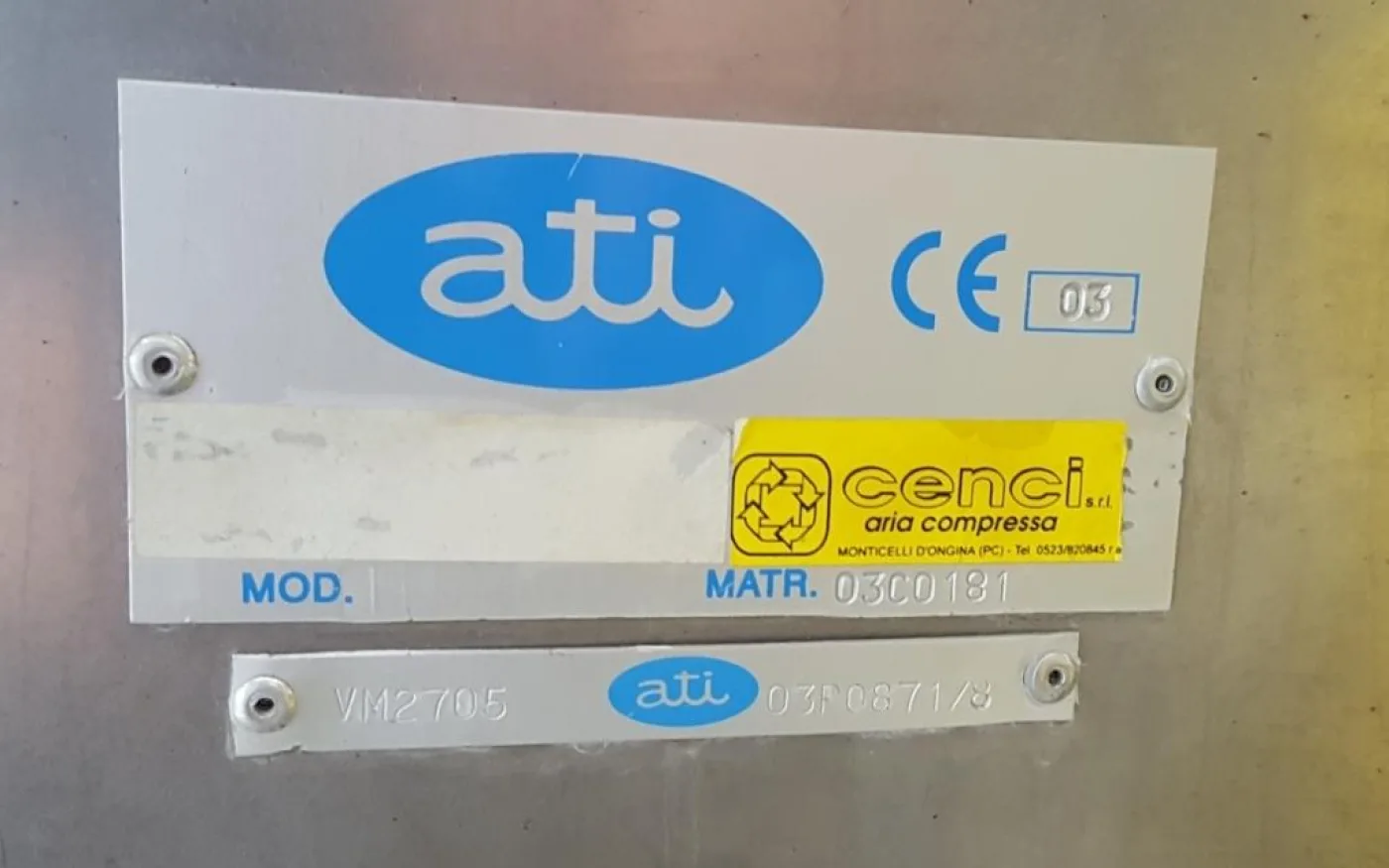 UNITÀ NEBULIZZATORE ARIA COMPRESSA ATI (CENCI) – MOD. VM2705 - 4