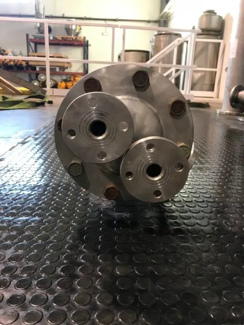 USED EMF-HOFMANN TUBULAR EXCHANGER 2.51 M2 STAINLESS STEEL 316L