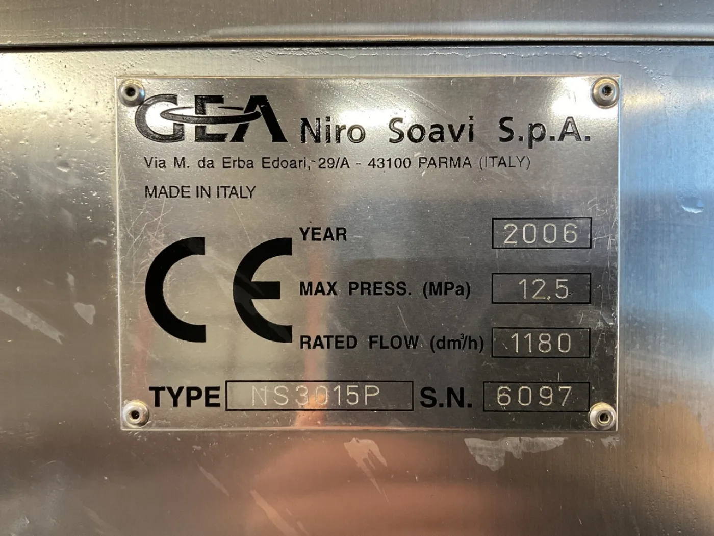 GEA Niro NS-3015 P - Piston homogeniser - 6