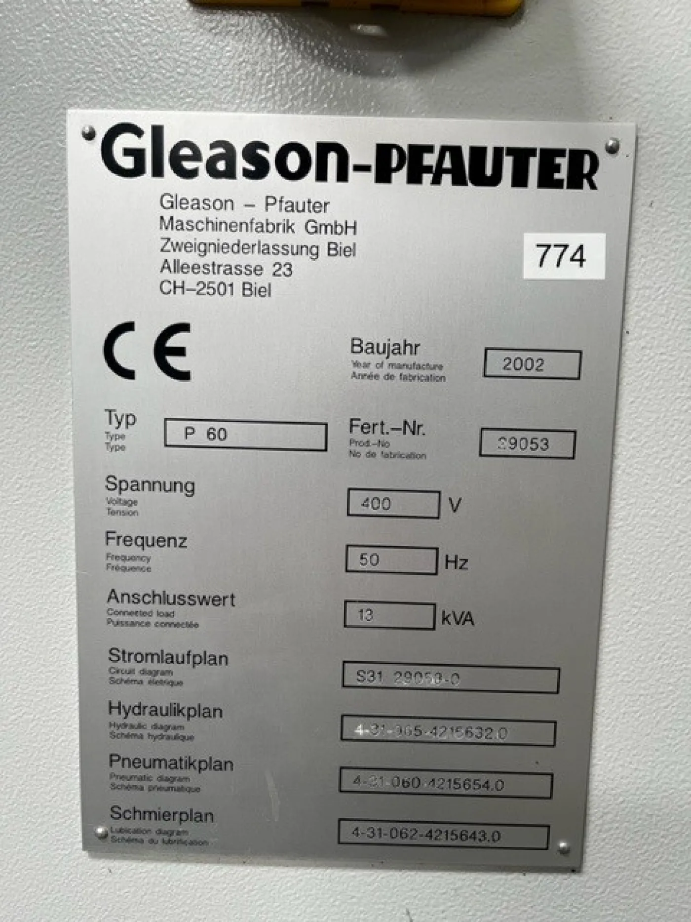 CNC Gear Hobbing Machine – GLEASON PFAUTER P60 - 6