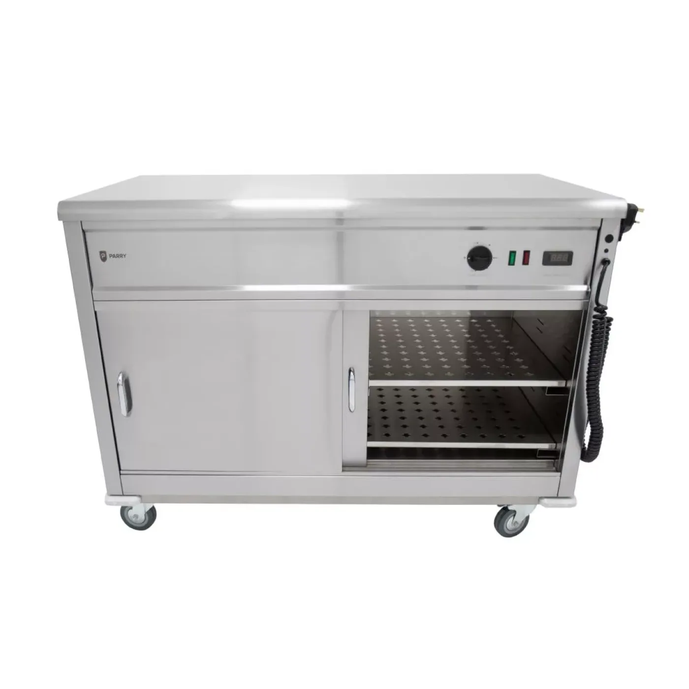 Parry Mobile Hot Cupboard with Flat Top MSF12 - islandcatering - 5