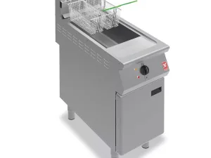 Falcon F900 F900 Single Tank Twin Basket Free Standing Natural Gas Filtration Fryer G9341F - islandcatering