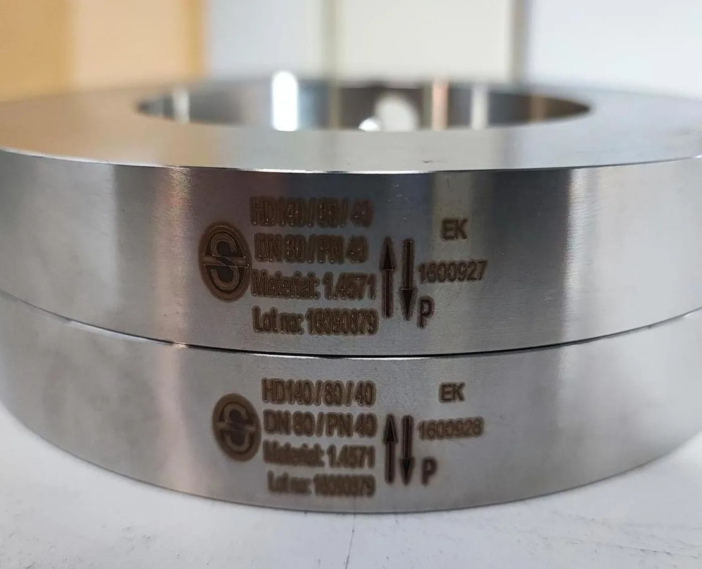 SCHLESINGER Berstscheiben Halterung DN80/PN40 1.4571 - 3