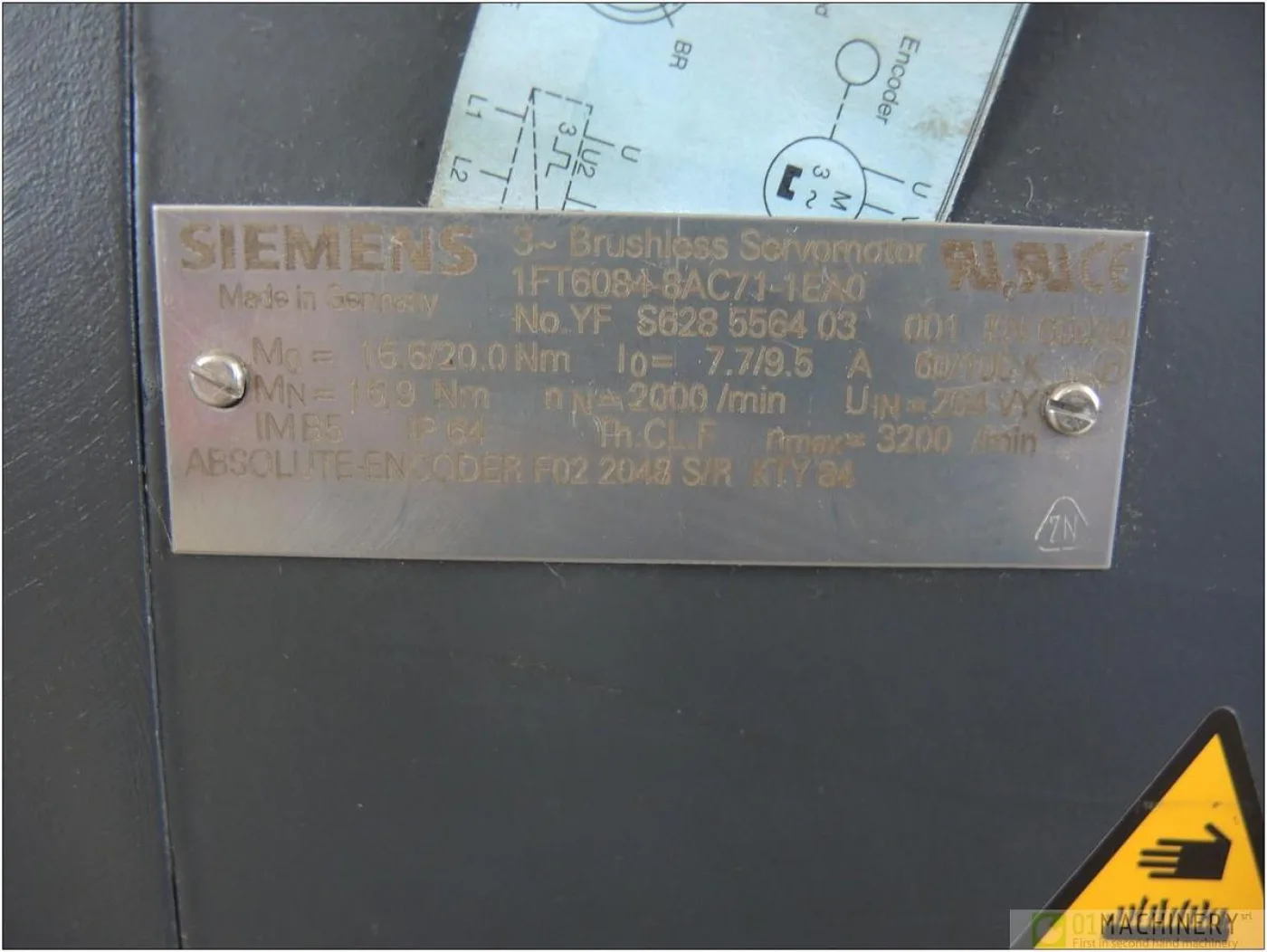 2003 SIEMENS 1FT6084-8AC71-1EA0 AI1345 - 5