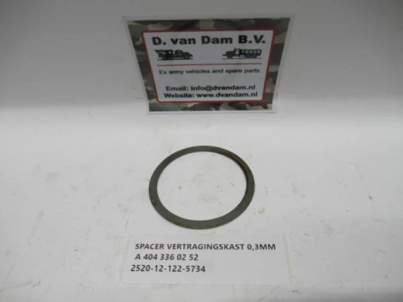 Spacer vertragingskast 0,3MM