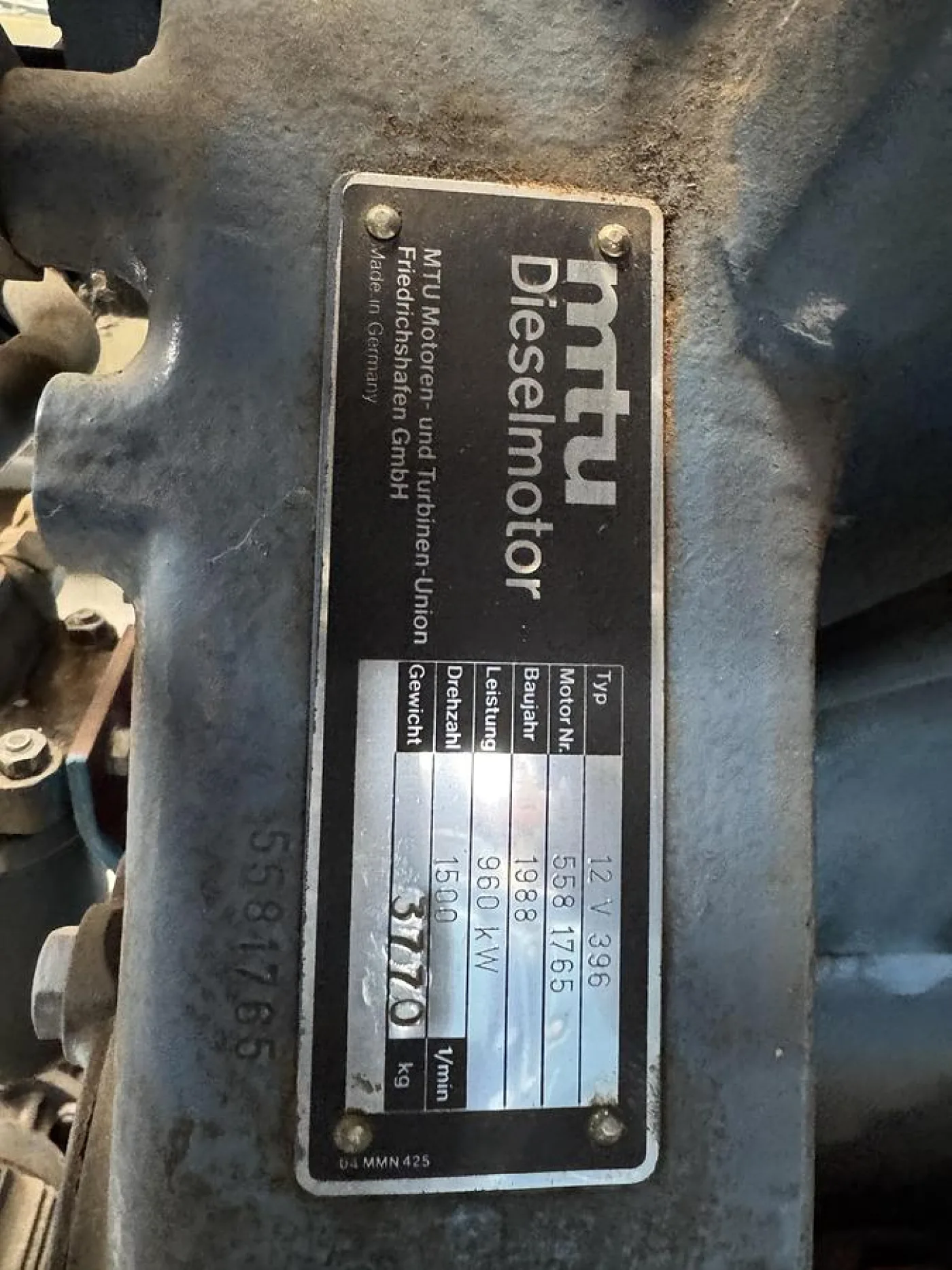 MTU 12V396 TB33 - 6