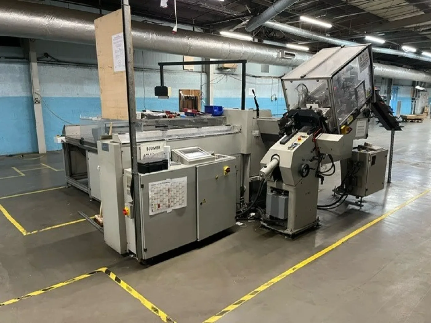 Blumer Atlas 1110 LS label cutting system - 2