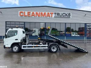 FUSO Canter Euro 6 Hyvalift 5 Ton haakarmsysteem + Flatbedcontainer Just 44.417 km!