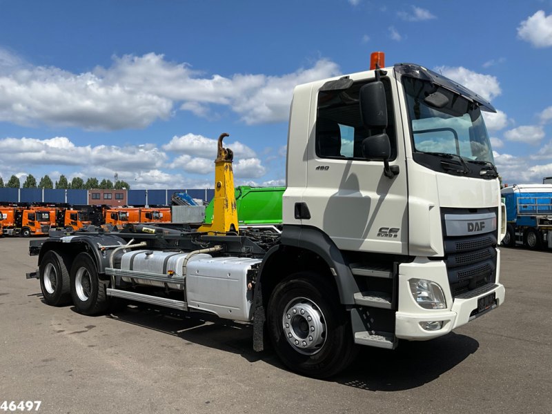 DAF FAT CF 460 6x4 Euro 6 Marrel 20 Ton Schuif-knik haakarmsysteem
