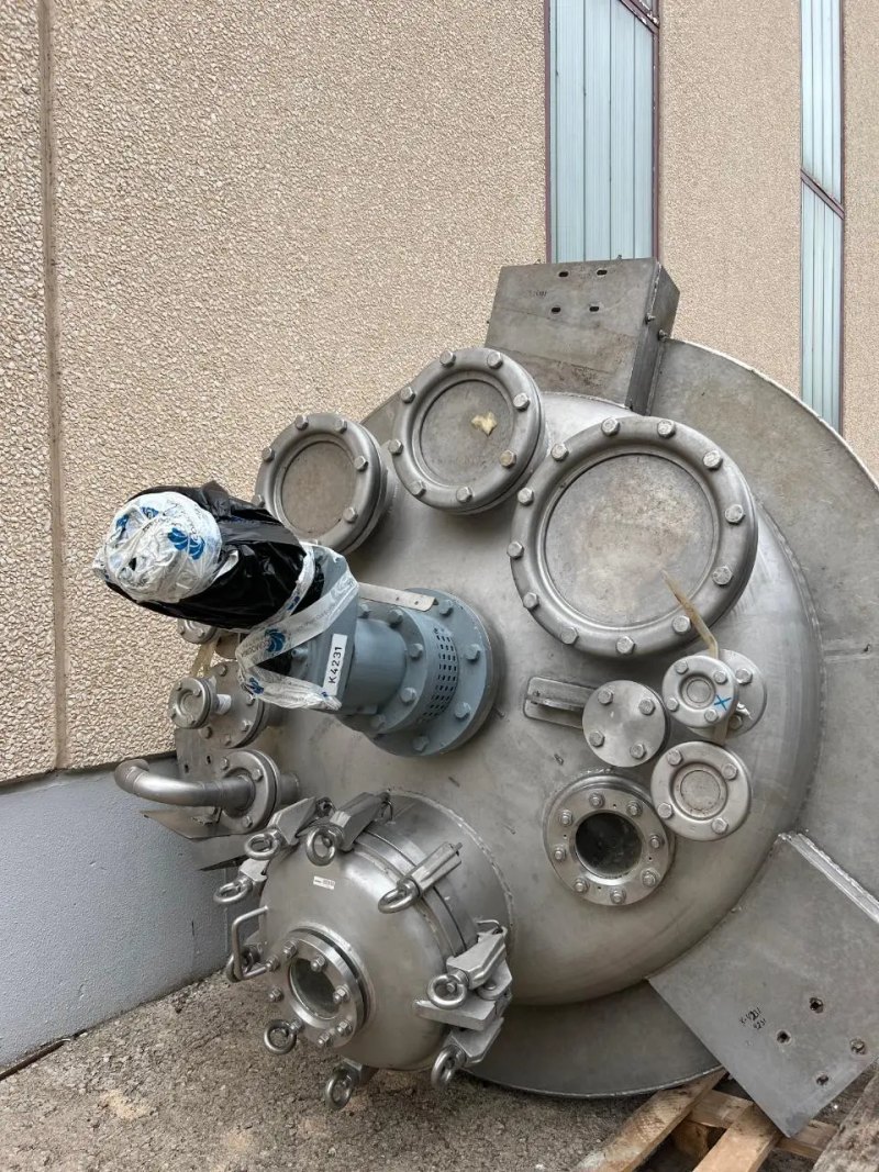 USED STAINLESS STEEL ATEX REACTOR 316L 2455 LITERS WITH AGITATION