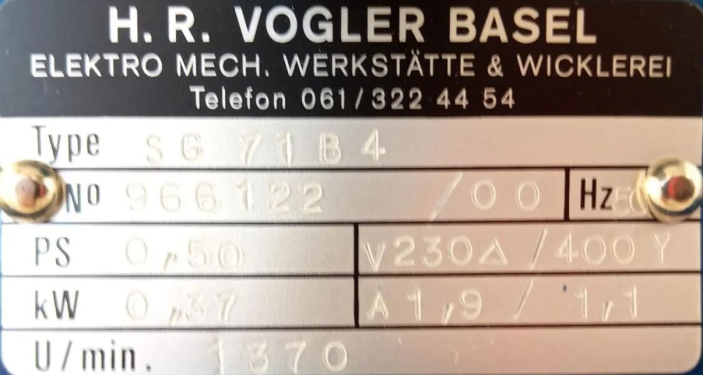 Vogler Fußmotor SG71-B4 - 5