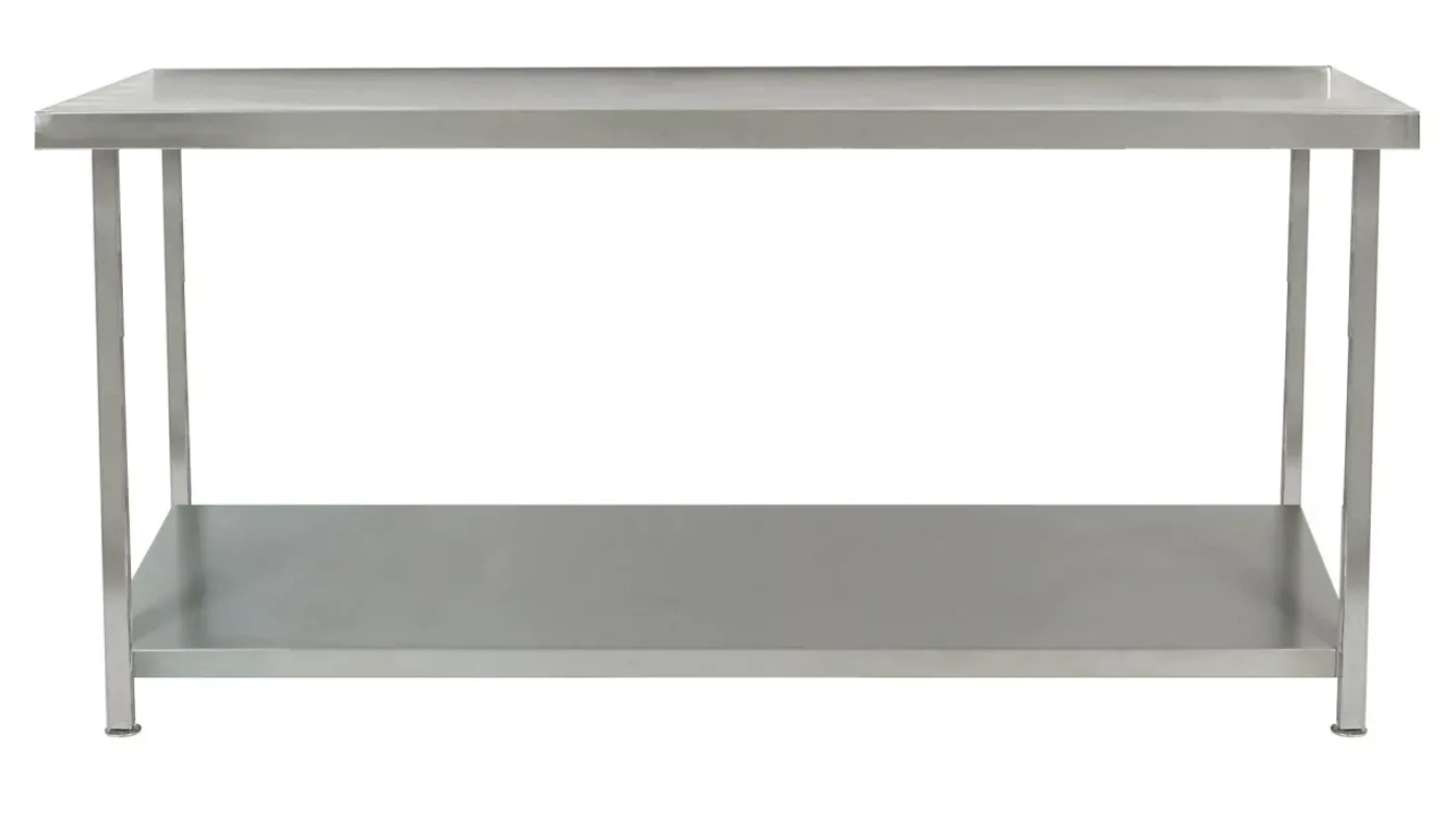 Parry S-Steel TAB table 1500X600X900 with 1 shelf underneath. - islandcatering - 1