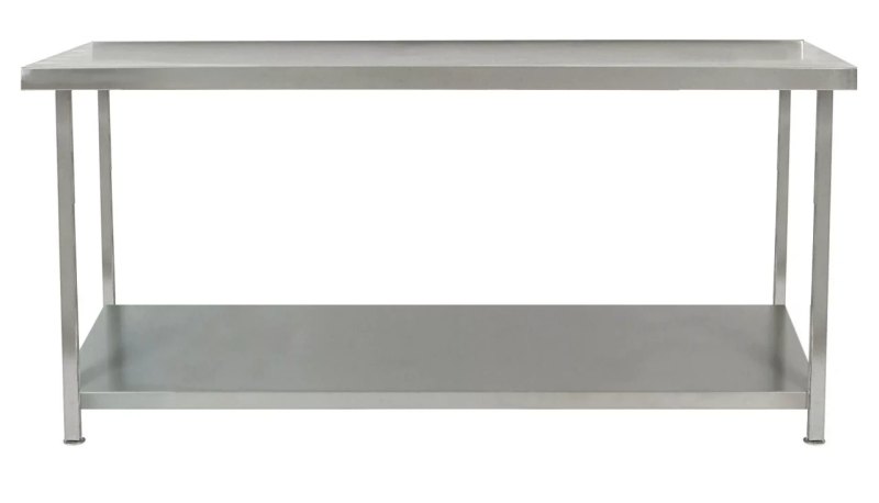 Parry S-Steel TAB table 1500X600X900 with 1 shelf underneath. - islandcatering