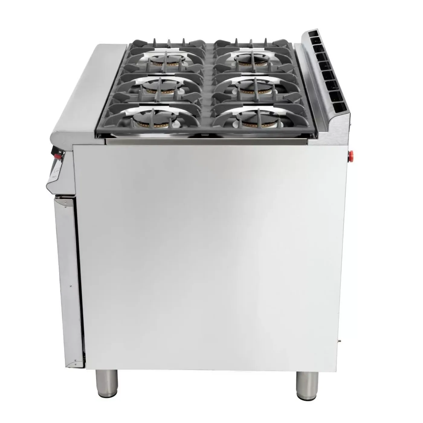 Falcon 6 Burner Dominator Plus Oven Range G3101 Natural Gas with Feet - islandcatering - 7