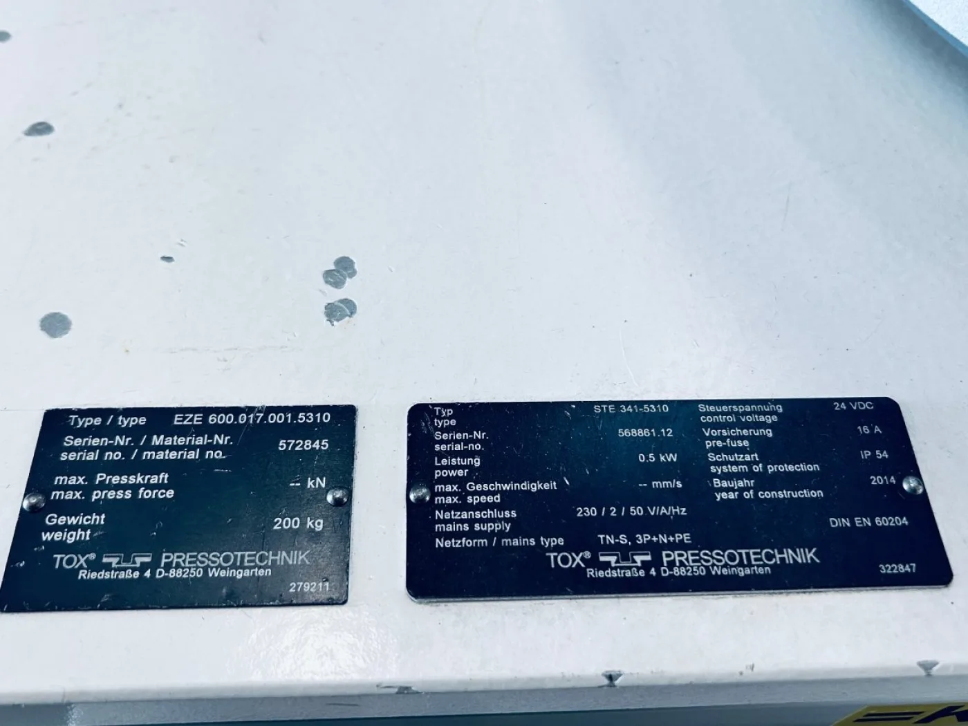 Tox Pressotechnik STE341-5310/ EZE600.017.001.5310 Hydropneumatische Presse - 8