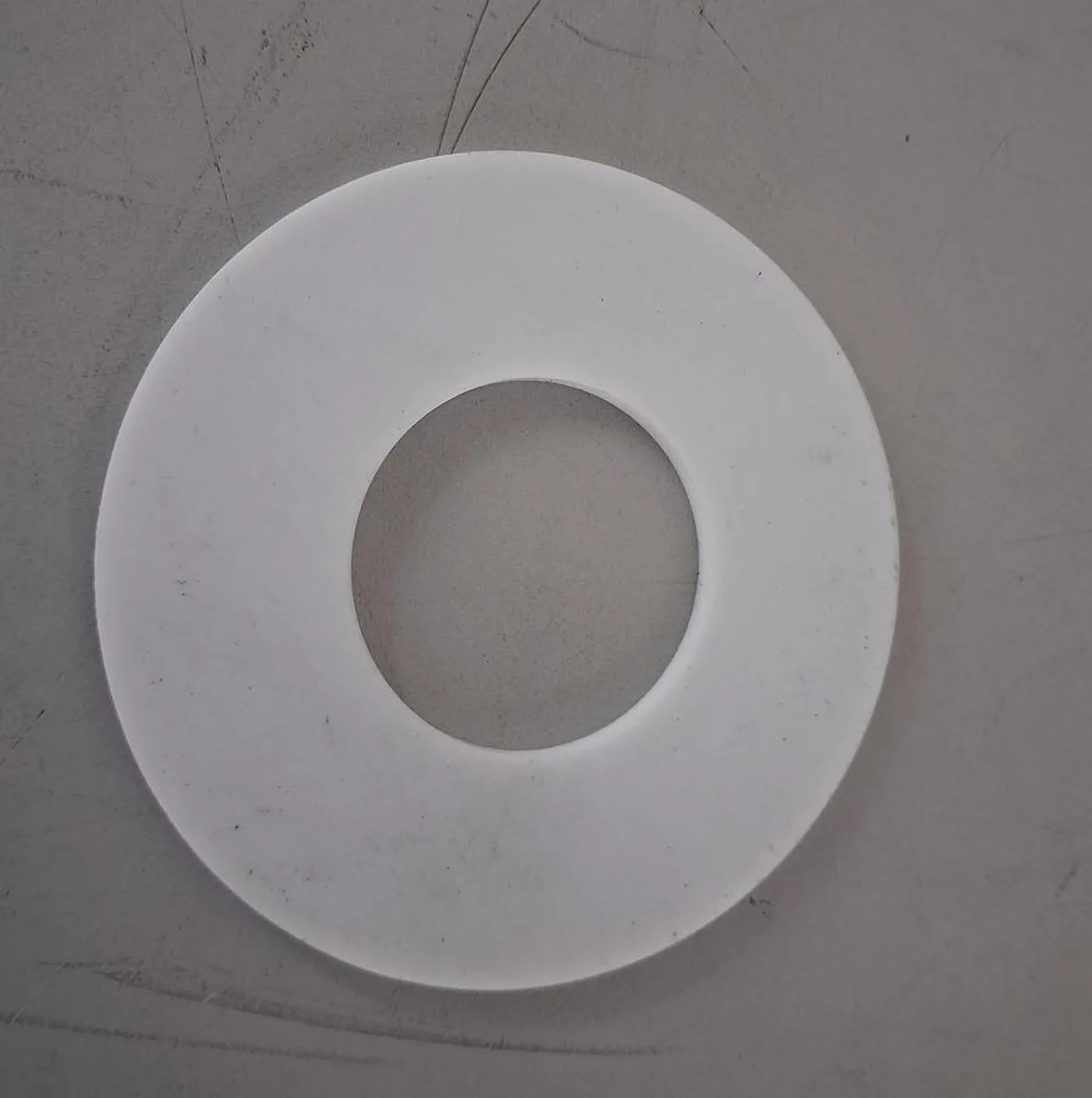 SSA Flachdichtung CGFD40 DN 40 besteht aus hochwertigem, weißem PTFE - 1