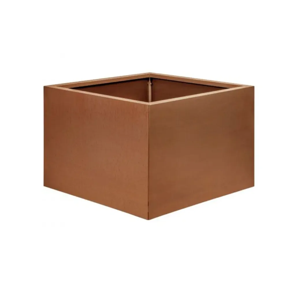 Bloembak Vlak Corten - 60 cm hoog