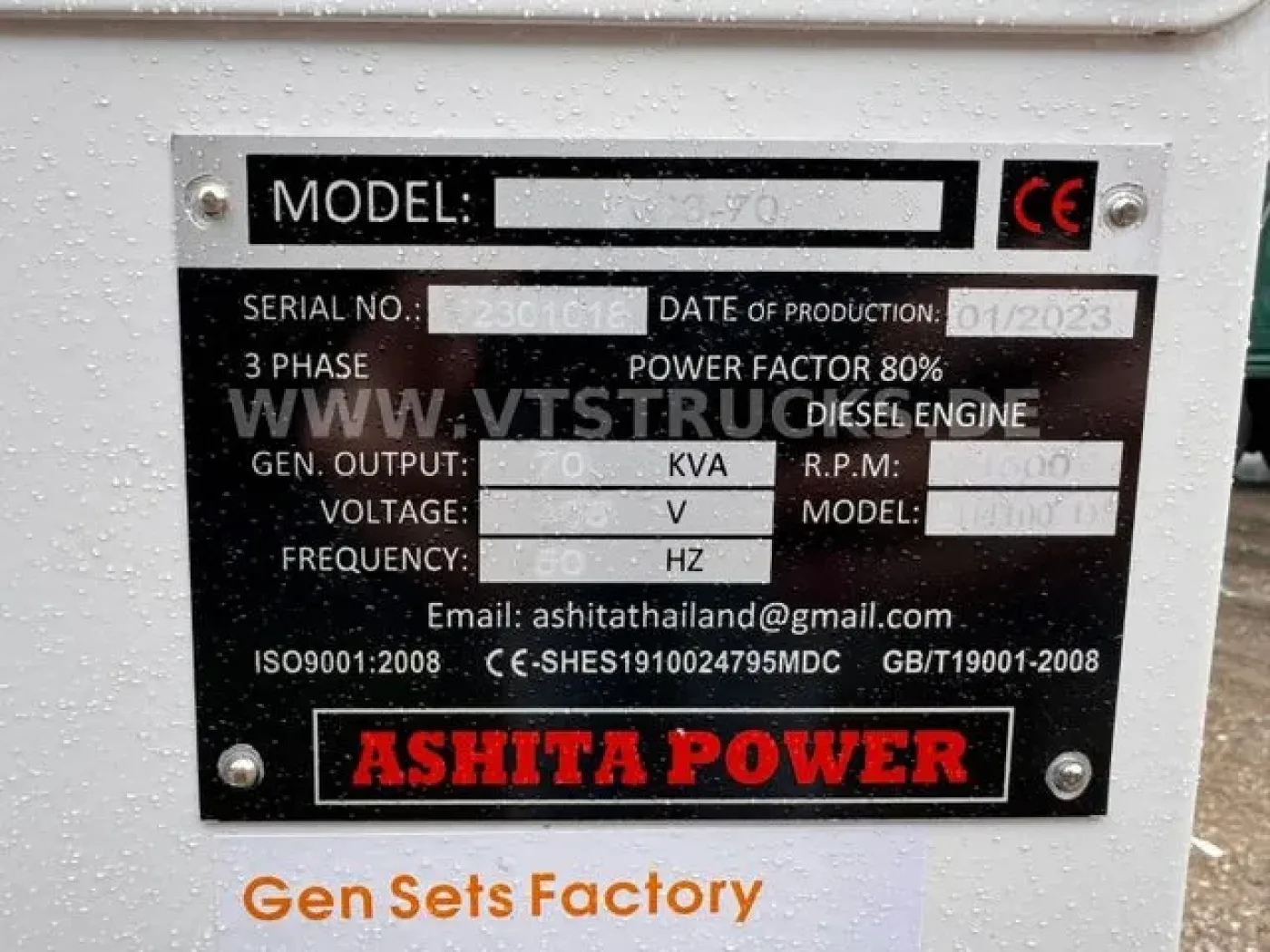 Ashita AG3-70 70kVA Notstromaggregat - 5