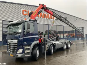 DAF FAD CF 530 8x4 Euro 6 Palfinger 33 Tonmeter laadkraan