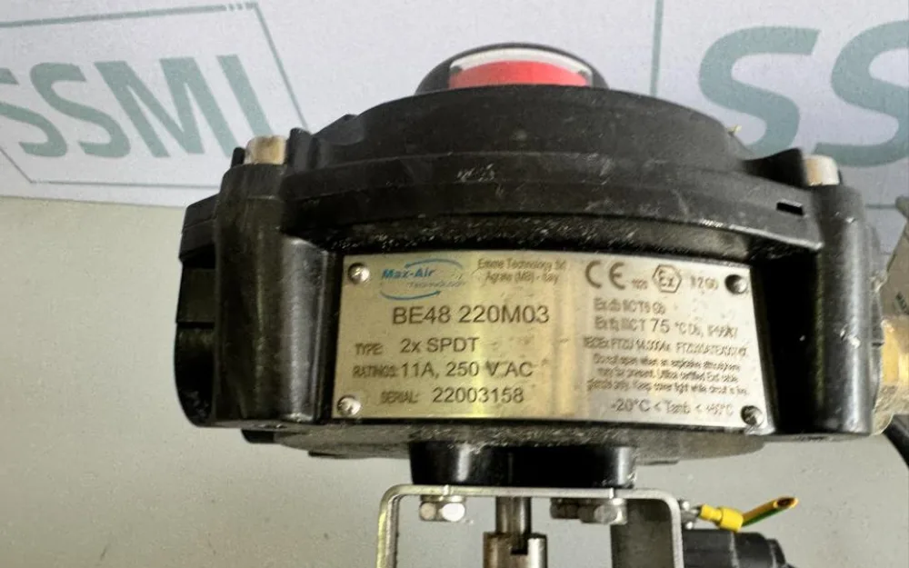 2022 EVAC / Max-Air Technology Pneumatic control valve