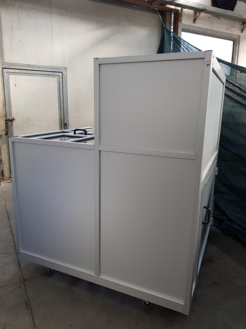 ALIMENTATORE POLVERI INCLINABILE PER BIN