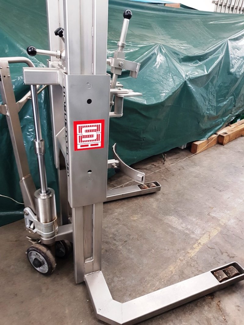 TRANSPALLET SANITARIO PER SOLLEVAMENTO / RIBALTAMENTO FUSTINI – SCHNEIDER – MOD. ROBUSTO FL 350