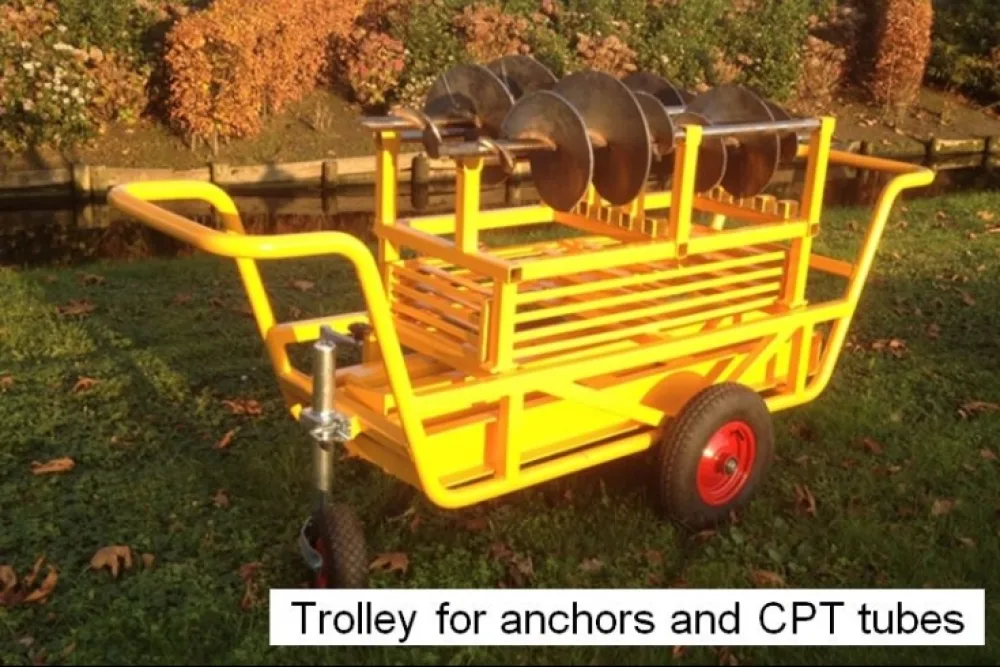 Trolley for Ground Anchors and CPT Tubes