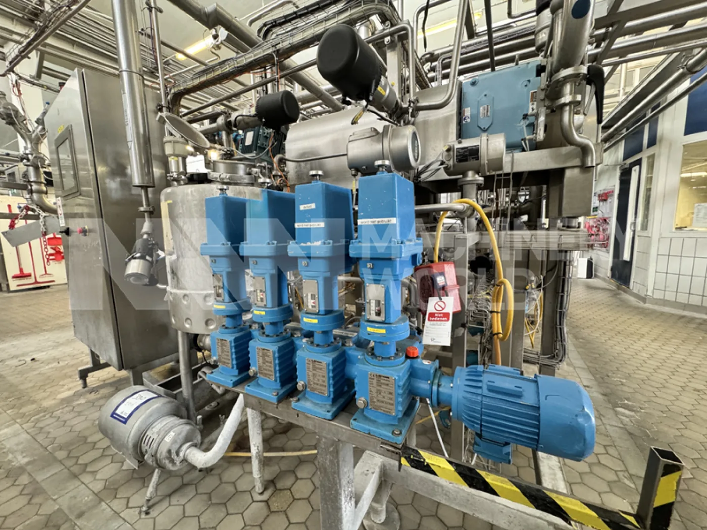 APV SPX Butter Inline Mixing Blending System with Buttermilk Pasteuriser for Flavoured & Buttermilk Blended Butter - 7