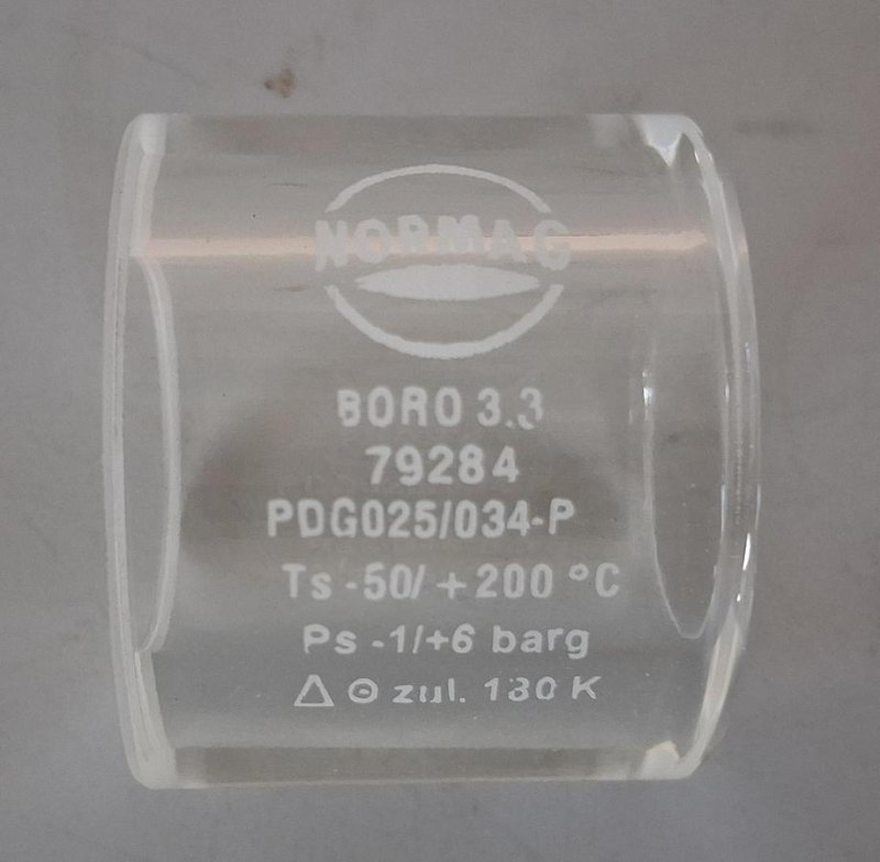 Normag Distanzstück aus Borosilikatglas 3.3 DN25