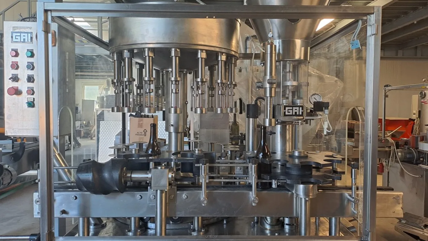 MONOBLOCK GAI 16/1 IN STAINLESS STEEL, WITH CONVEYOR BELT AND BOTTLE FINAL PLATE, SECOND-HAND MACHINE - 3