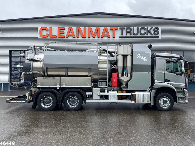 Mercedes-Benz Arocs 2643 6x4 Koks Cyclovac Vacuum Droge stoffen RVS opbouw Just 21.576 km!