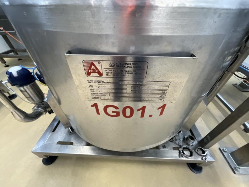 2022 A Due S.p.A. A Due S.p.A. IBC Decanting System for Syrup Pasteurisation System