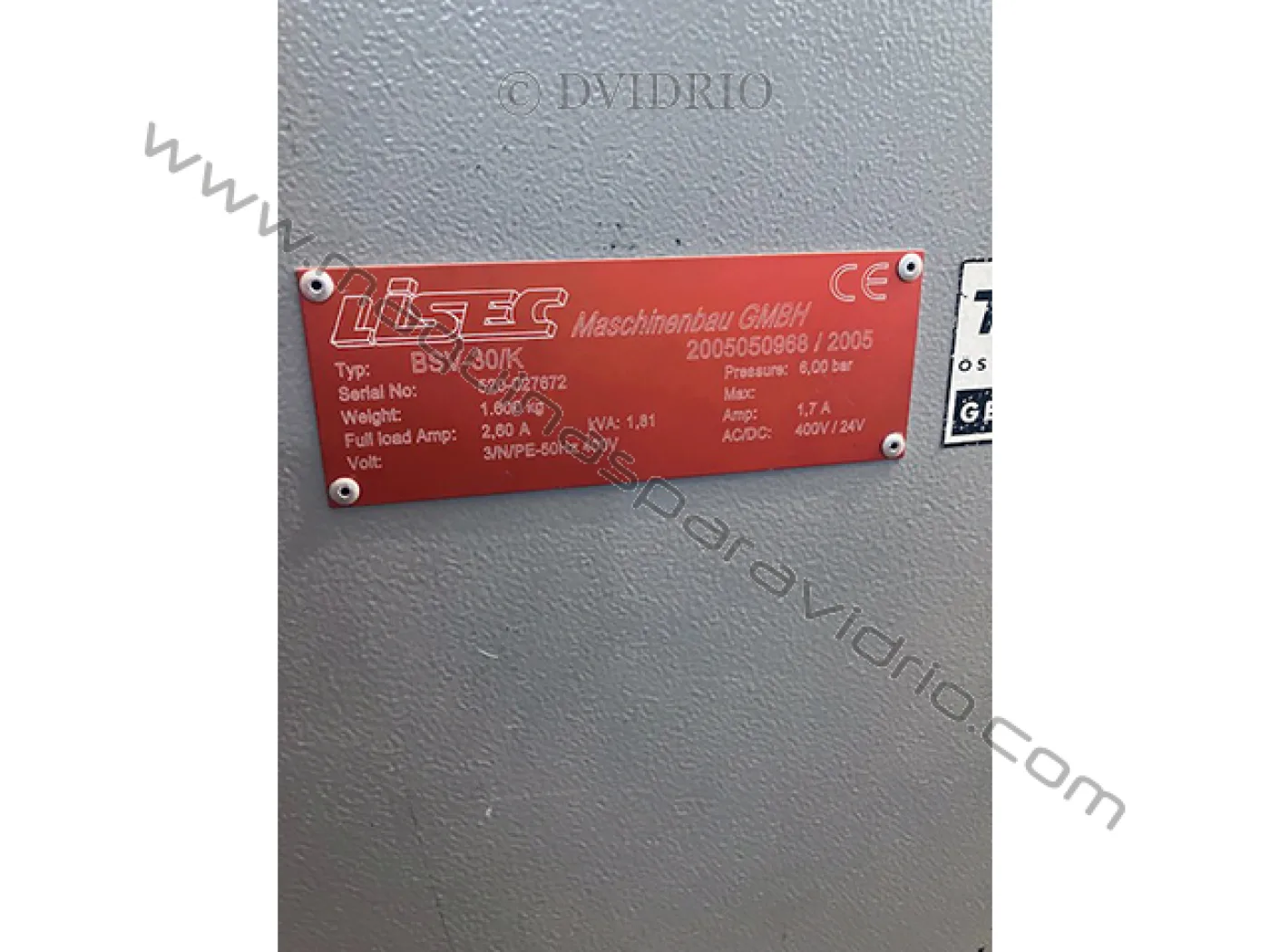PLEGADORA DE PERFILES LISEC PARA VIDRIO - 5