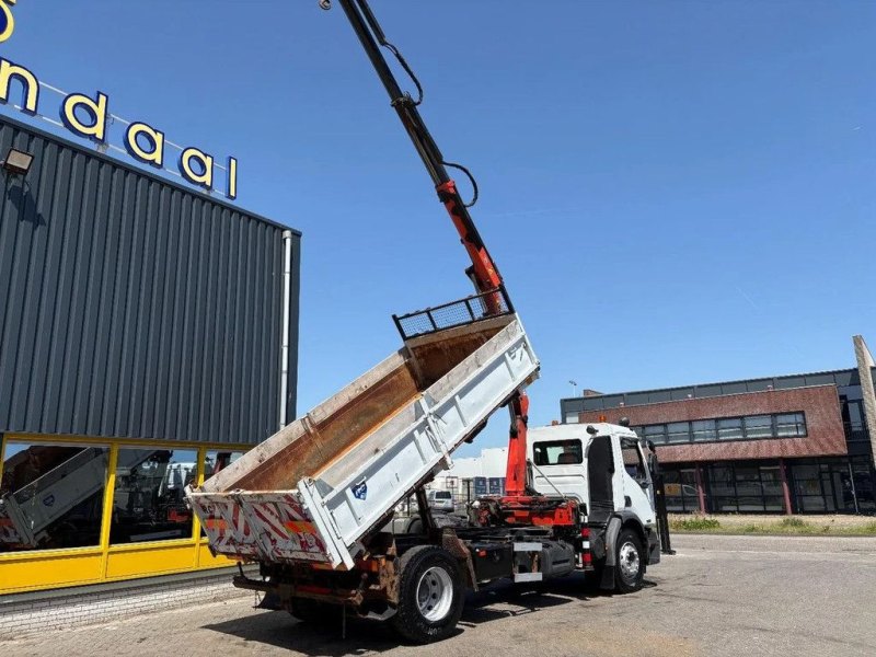 Renault Premium + PALFINGER PK 10000. 2 X EXT. + REMOTE + 3 SIDE TIPPER