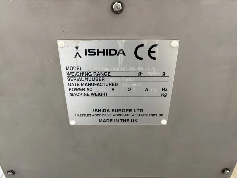 Ishida Co. Ltd. DACS-GN-SE050 checkweigher - Miscellaneous transport
