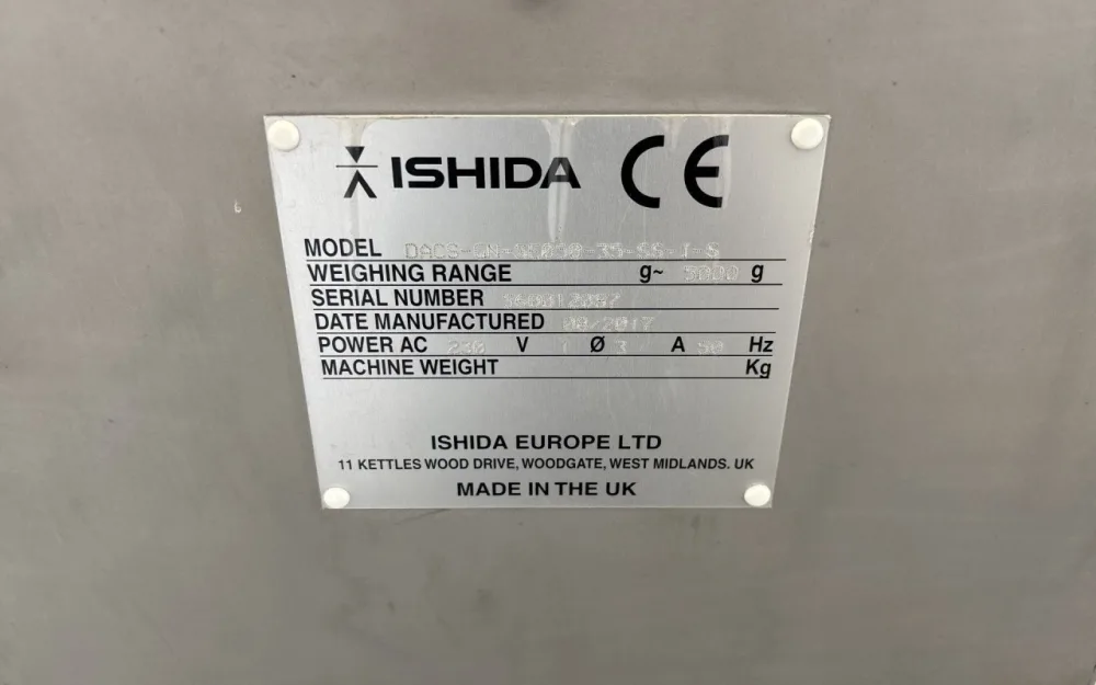 Ishida Co. Ltd. DACS-GN-SE050 checkweigher - Miscellaneous transport