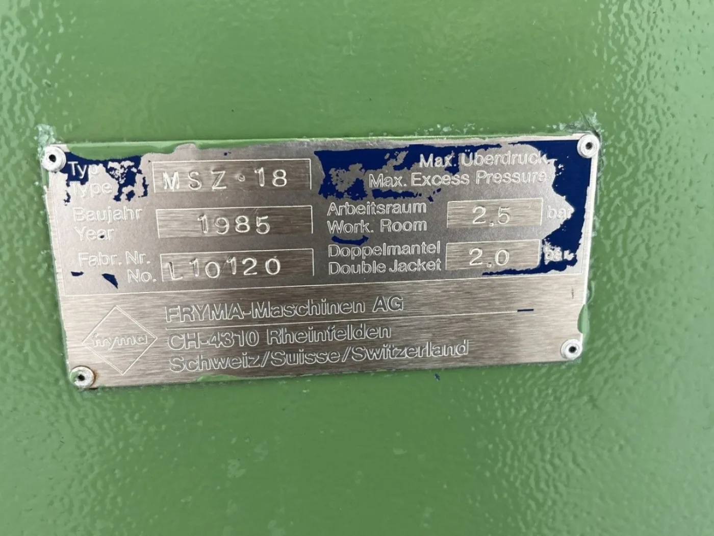 Fryma MSZ 18 - Sand mill - 6