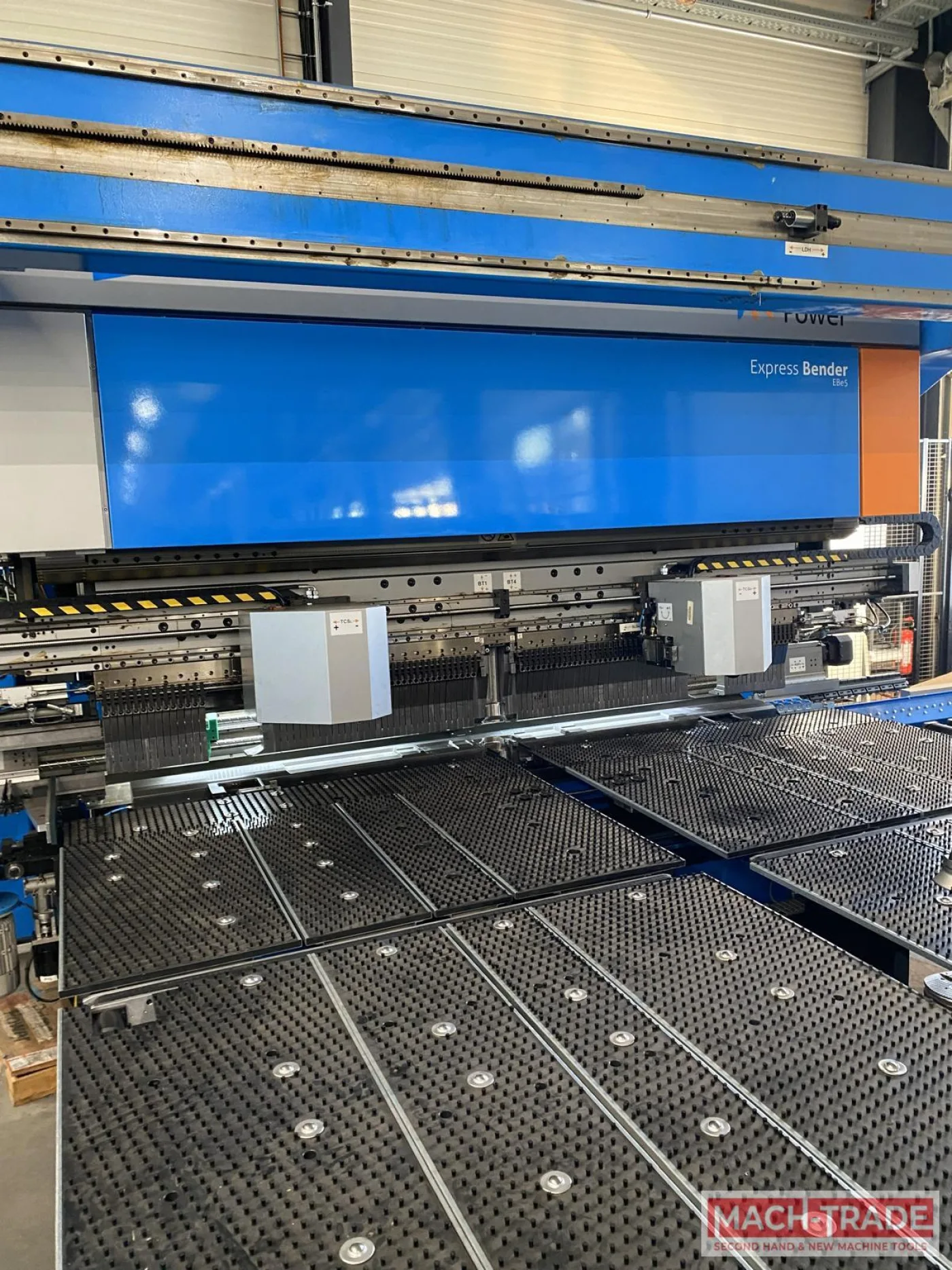 PRIMA-POWER LINE: Prima-Power Shear Genius SGe 1530 punching machine, Express Bender EBe5-3 (200) panel bender and storage FL 1530 used - 2
