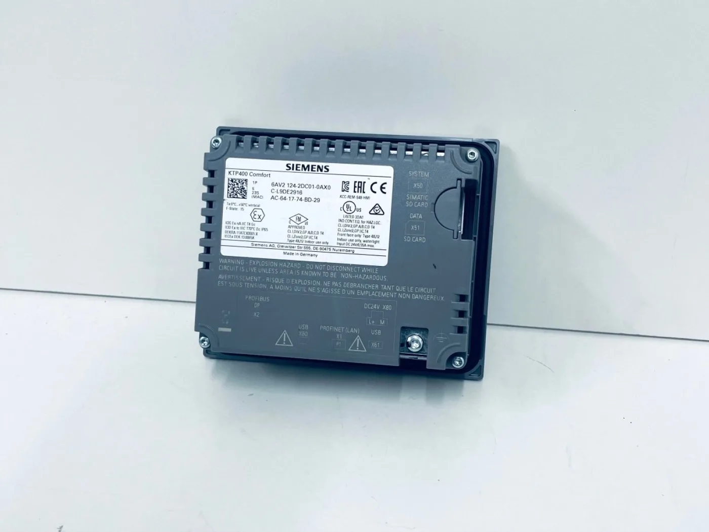 Siemens SIMATIC HMI KTP400 Comfort 6AV2124-2DC01-0AX0 - 2