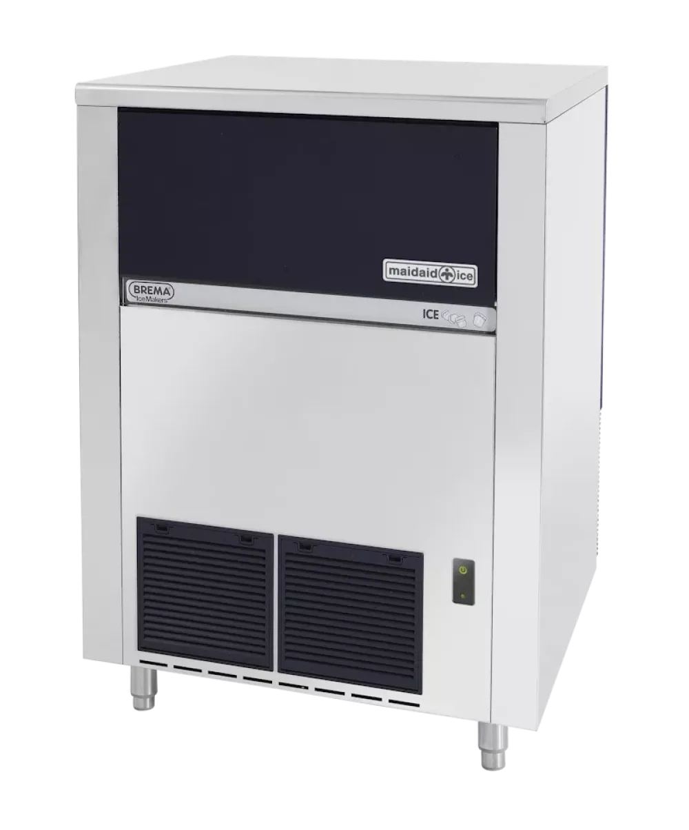 Maidaid M130-65 HC DP Ice Cube Maker with Drain Pump and 65kg Bin - islandcatering