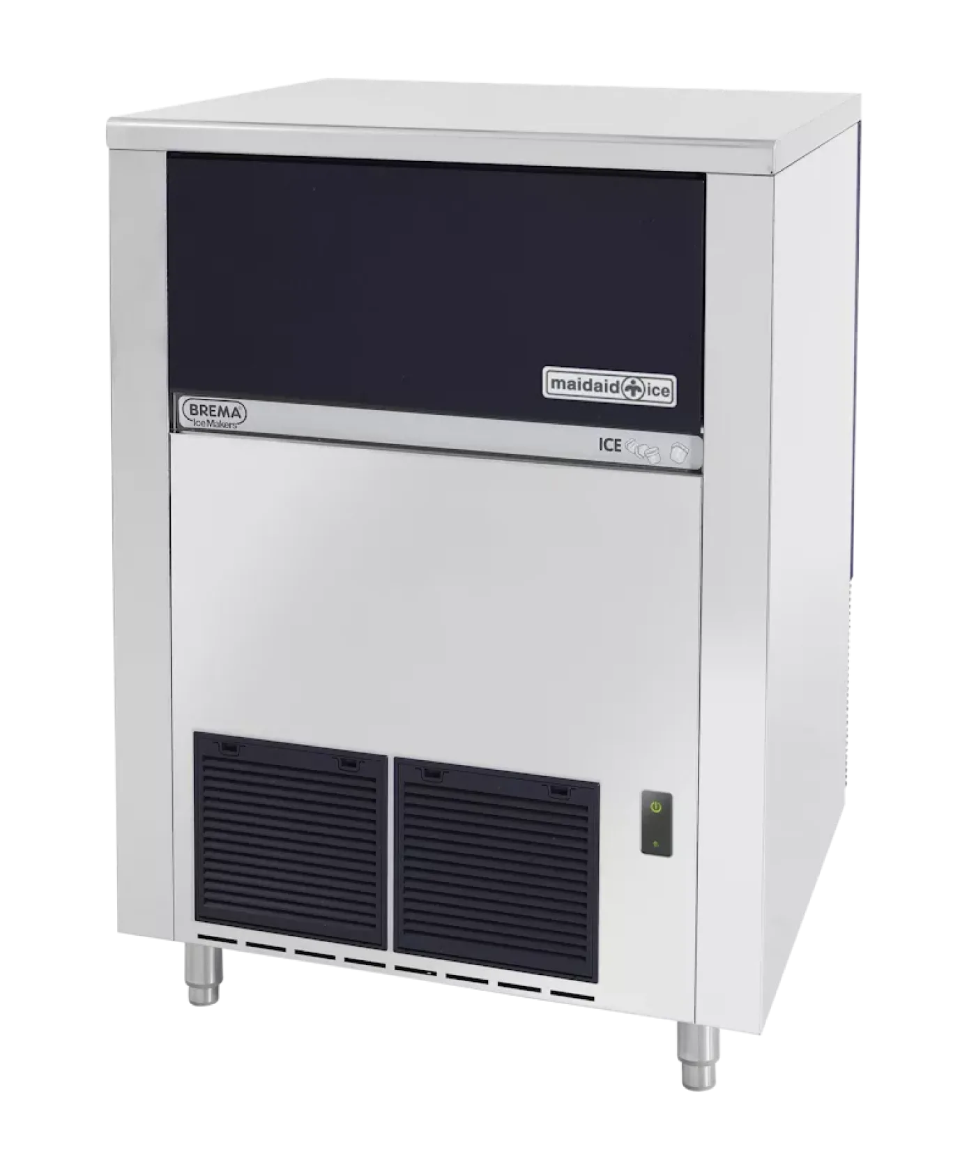 Maidaid M130-65 HC DP Ice Cube Maker with Drain Pump and 65kg Bin - islandcatering - 1